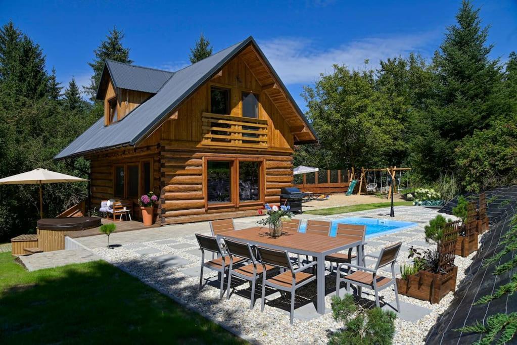 Polana Slowikowa 5 Star- Domek W Gorach Z Jacuzzi, Sauna,Basen,Ogrod Z Lasem, Kominek I Narty Stroza  Exterior foto